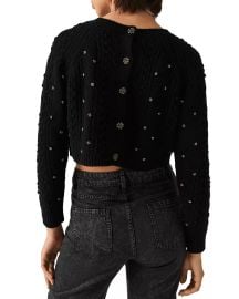 bash Otello Embellished Crop Sweater Bloomingdales at Bloomingdales